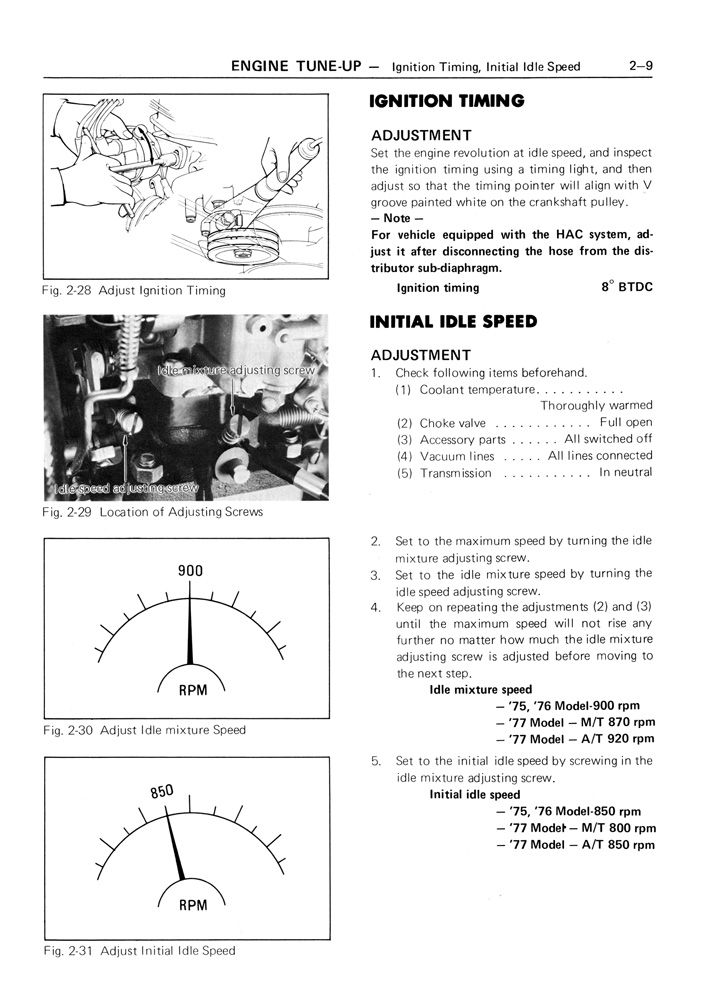 Toyota Service Manual 20R Engine Page 0209 (100dpi) Retro JDM